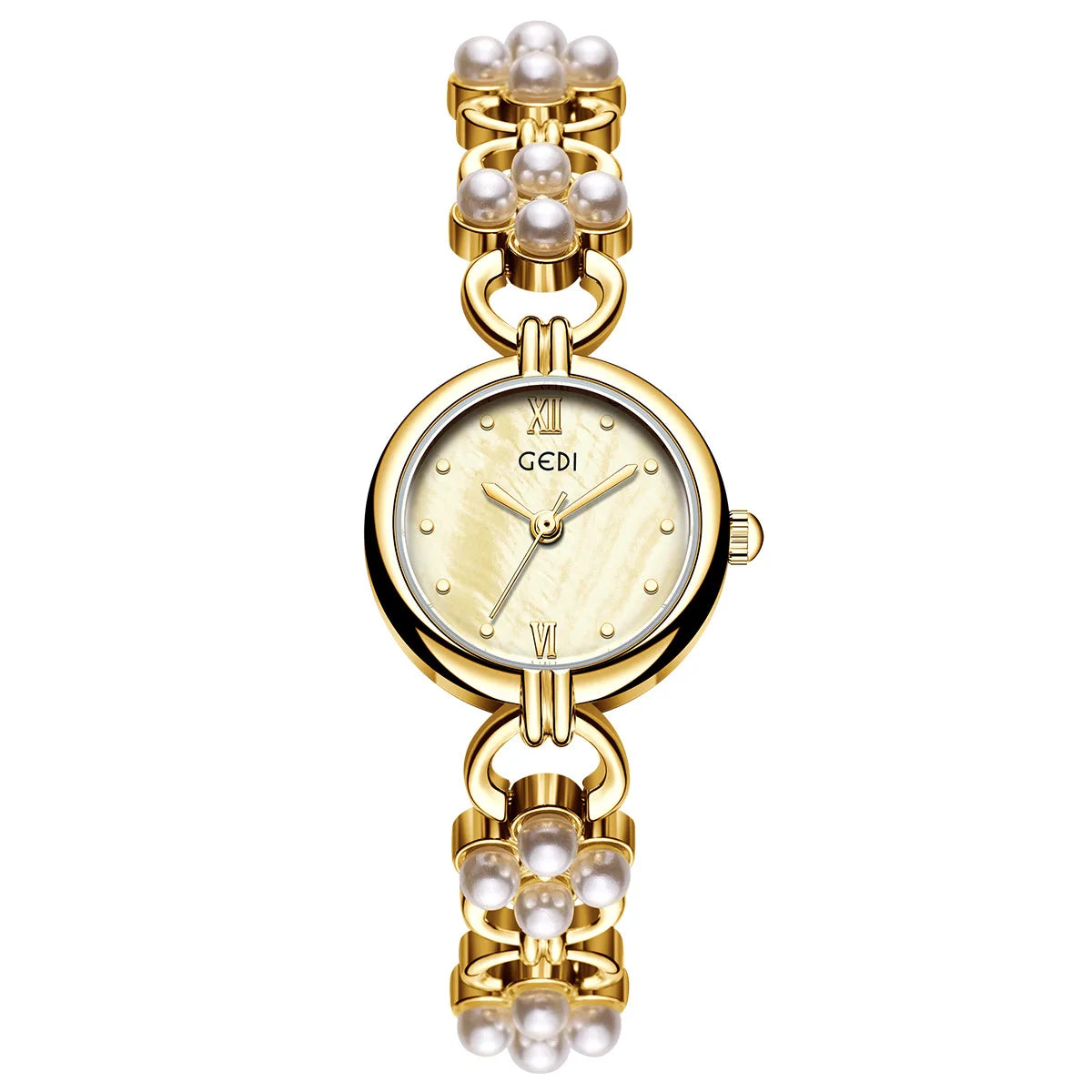 Inlaid Pearl Bracelet Light Luxury Quartz Watch