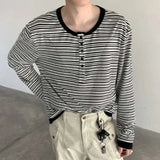 Casual Striped Long Sleeve T-Shirt