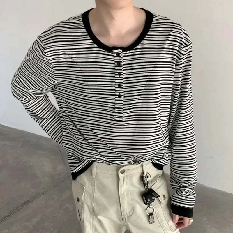 Casual Striped Long Sleeve T-Shirt