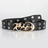 Y2K Irregular Alloy Buckle Belt