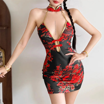 Y2K Qipao Mini Dress