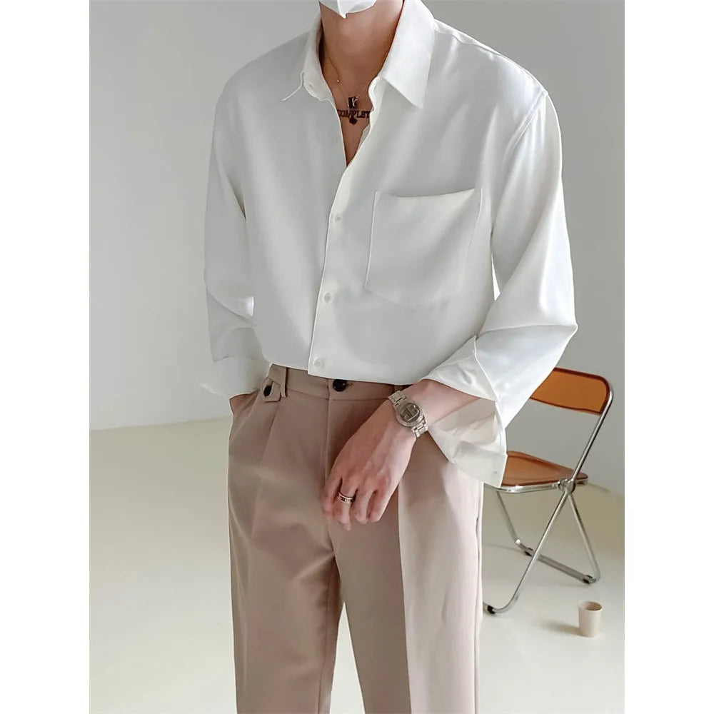 Old Money Long Sleeve Korean Shirt
