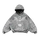 Sudadera Oversize Estilo Gótico Retro