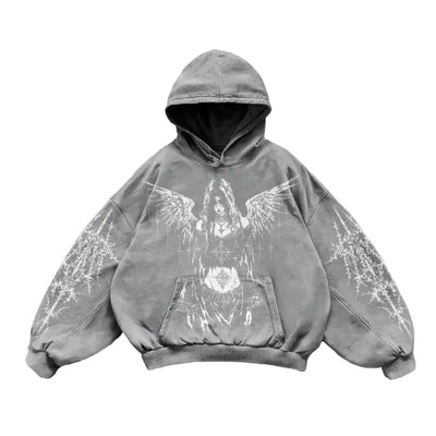 Gothic Revival Retro Oversize Hoodie