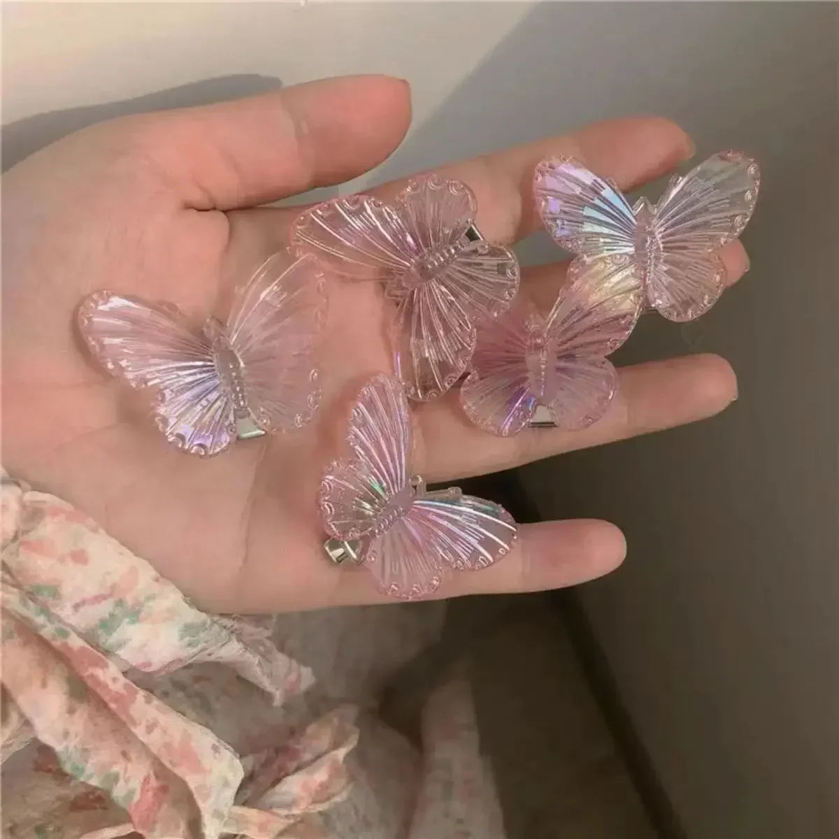 Colorful Butterflies Soft Girl Hairpins