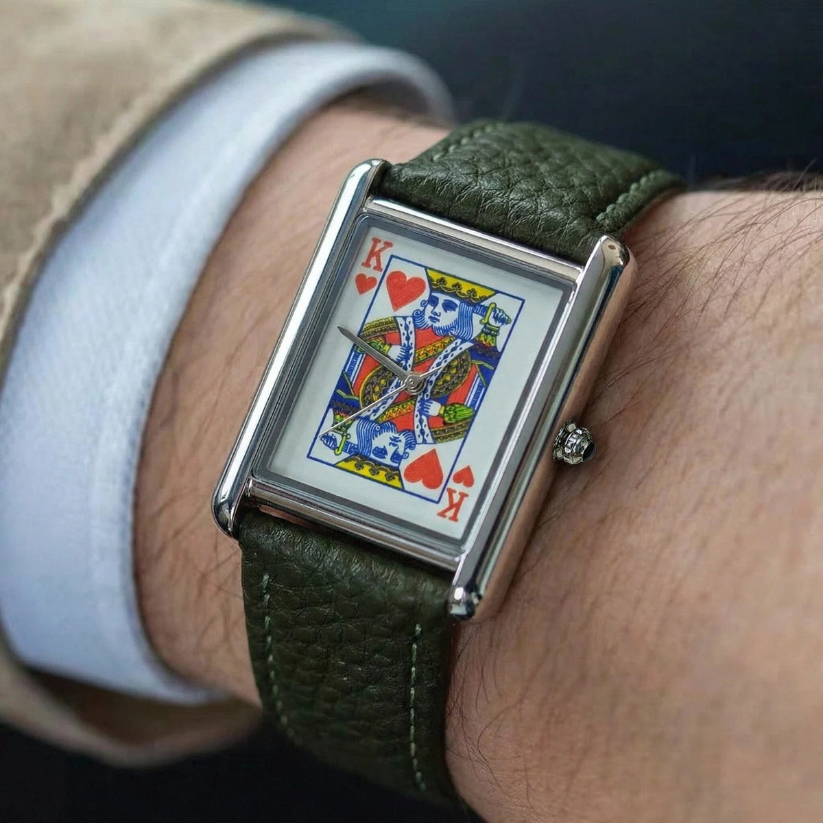 King Card Leather Watch