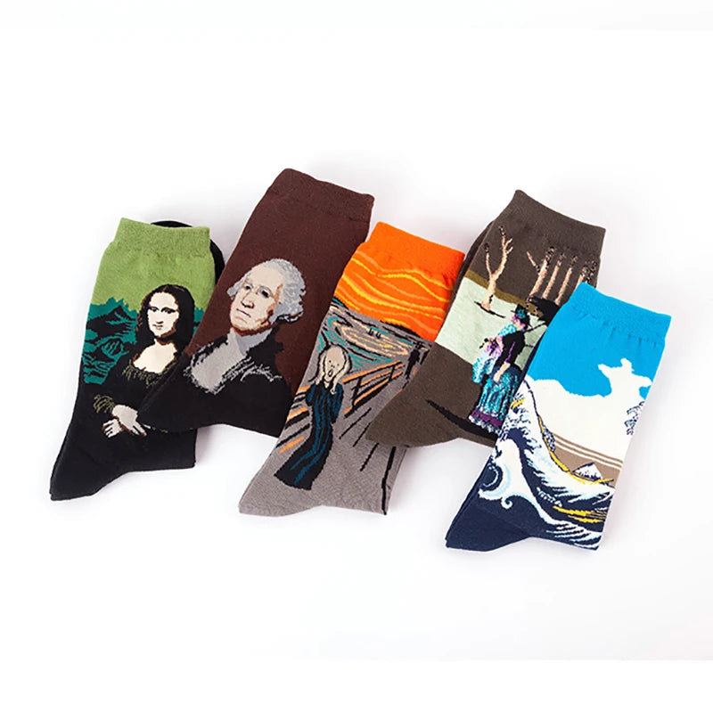 Classic Famous Art Cotton Socks