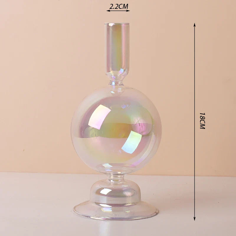 Taper Glass Candlestick Holder