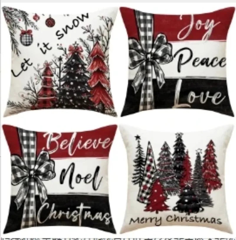Vintage Christmas Pillow Covers
