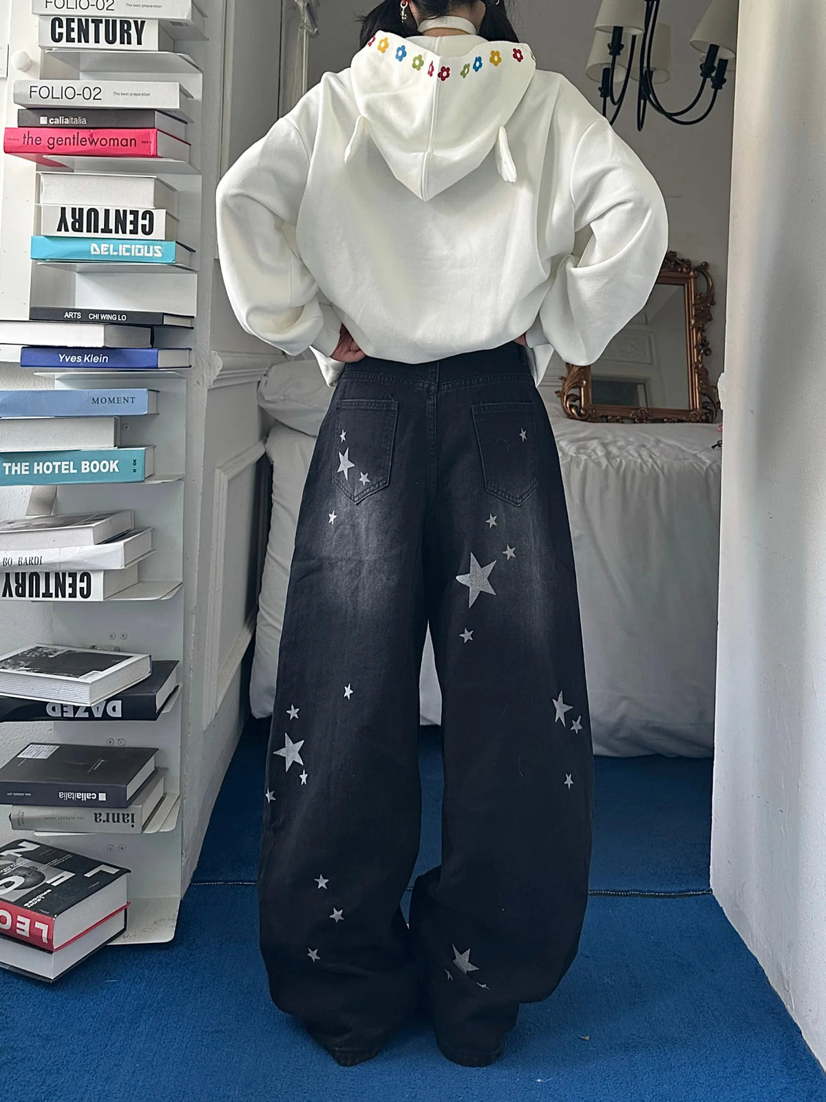 Y2K Star Baggy Jeans