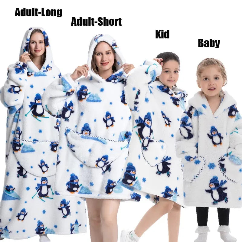 Oversized Blanket Family Matching Hoodie