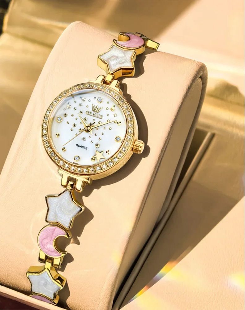 Stainless Steel Bracelet Luxury Quartz Watch