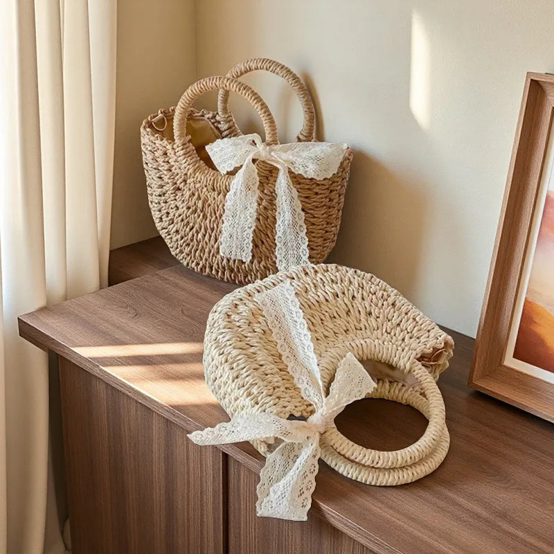 Women's Beach Weaving Star Handbag