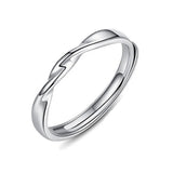 Vintage Shiny Sterling Couple Ring