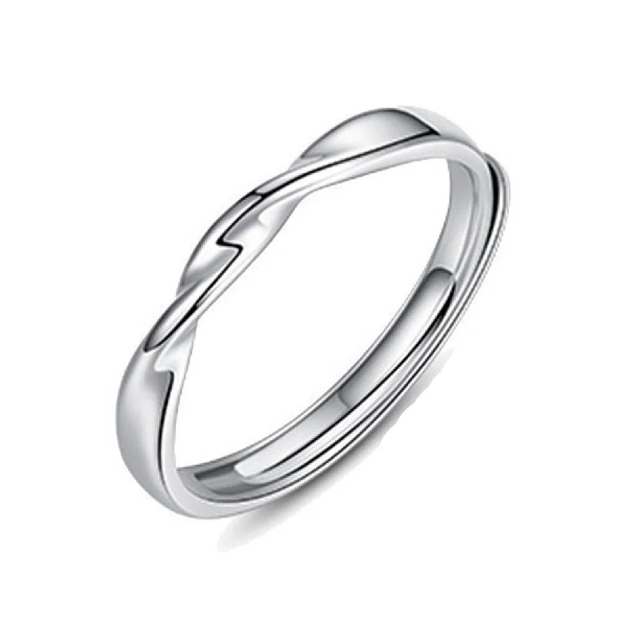 Vintage Shiny Sterling Couple Ring