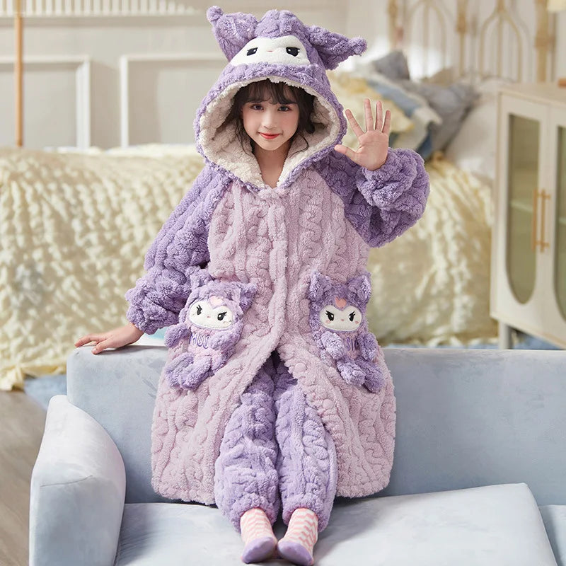 Kuromi Kinder Plüschpyjama