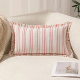Casual Decorative Striped Throw Pillow Cover