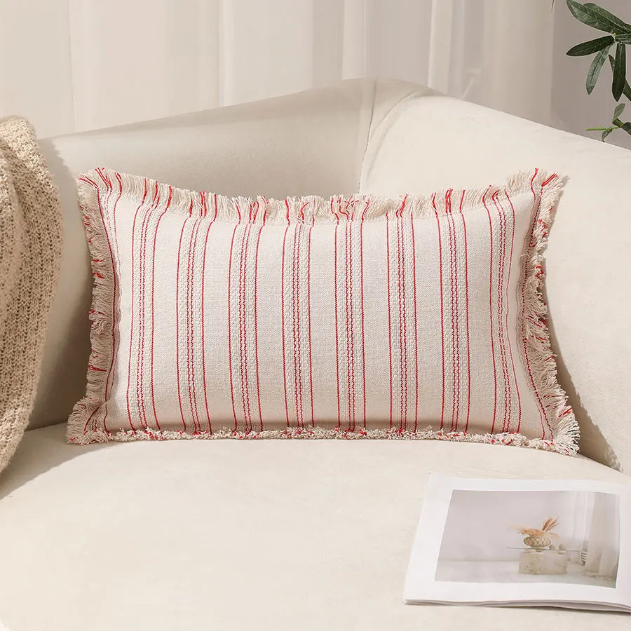 Casual Decorative Striped Throw Pillow Cover