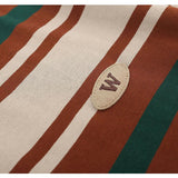 Oversized Retro Stripe Polo T-Shirt