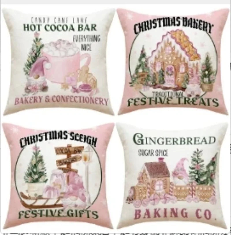 Vintage Christmas Pillow Covers