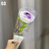 Gestrickter Rosen-Tulpen-Blumenstrauß für Hochzeiten