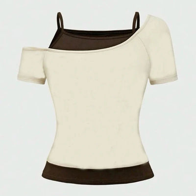 Y2K Off-shoulder Tee