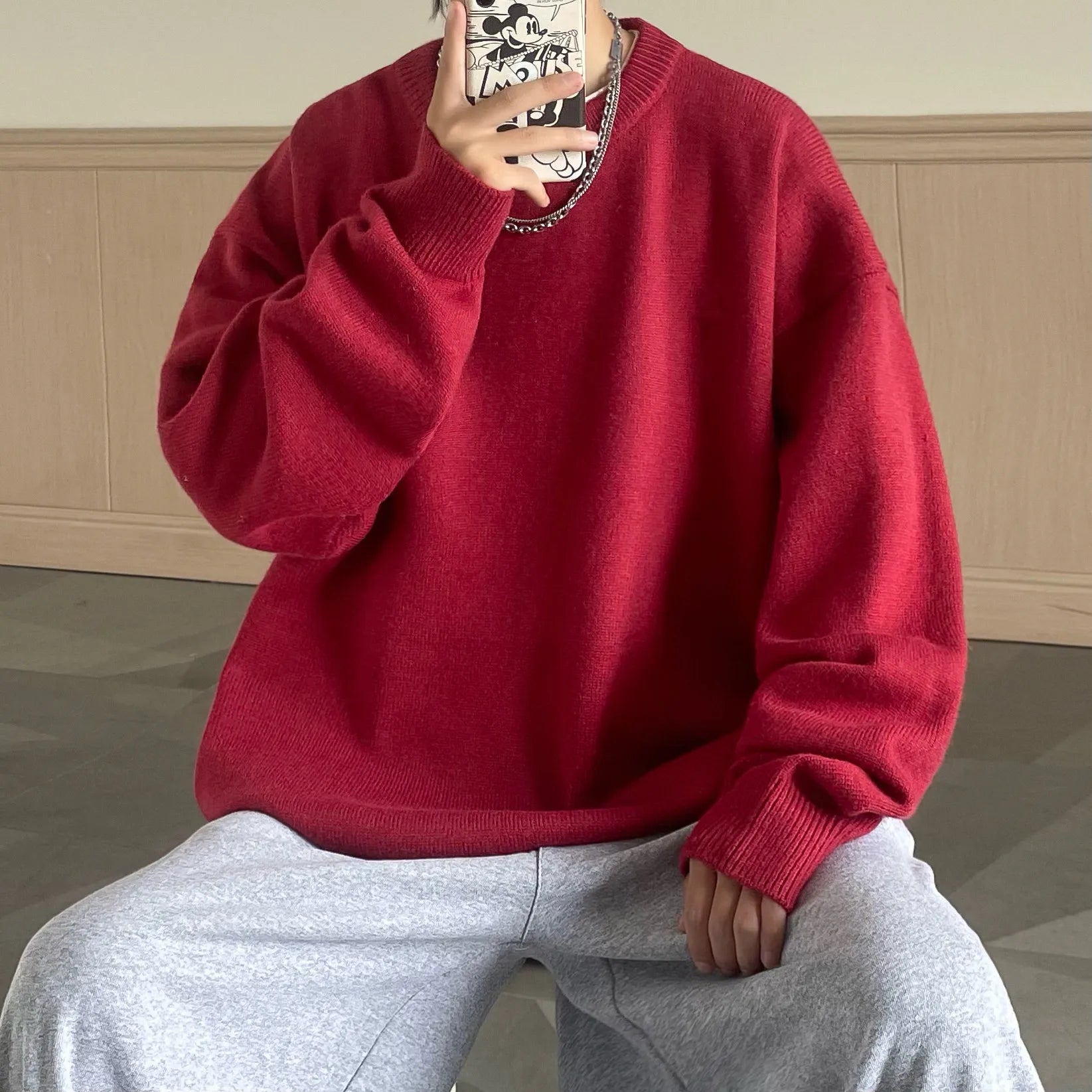 Y2K Bear Soft Boy Sweater