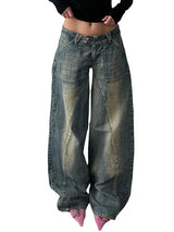 Y2K Baggy Faded Jeans