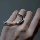 Cyperpunk Geometric Ring