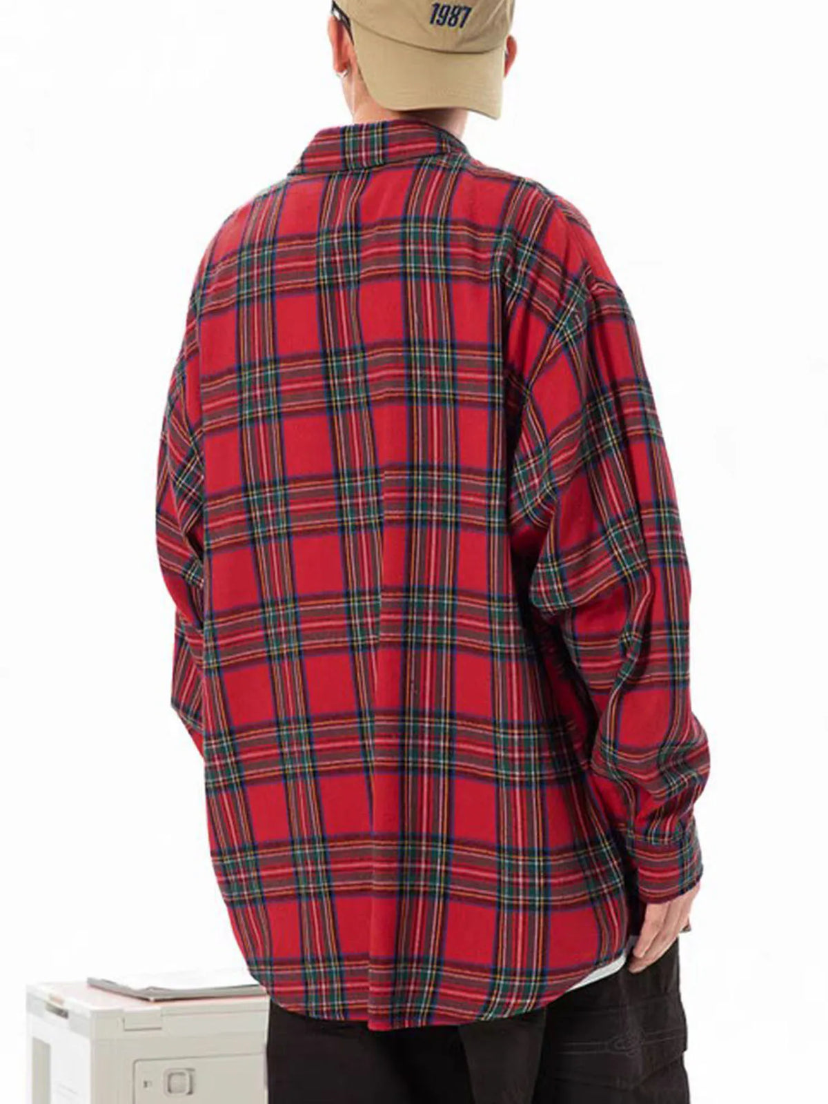 Brushed Plaid Long Sleeve Shirt