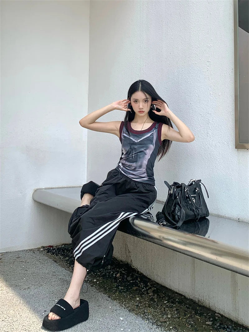 Punk Dark Silver Tank Top