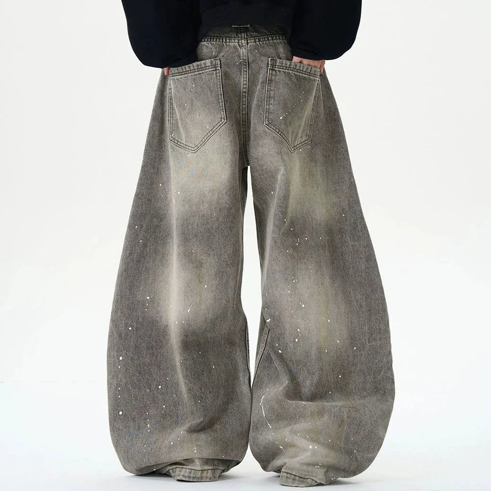 Y2K Washed Wide Leg Jeans