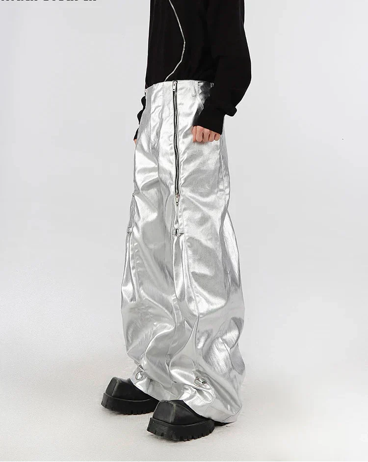 Cyperpunk Shiny Leather Pants