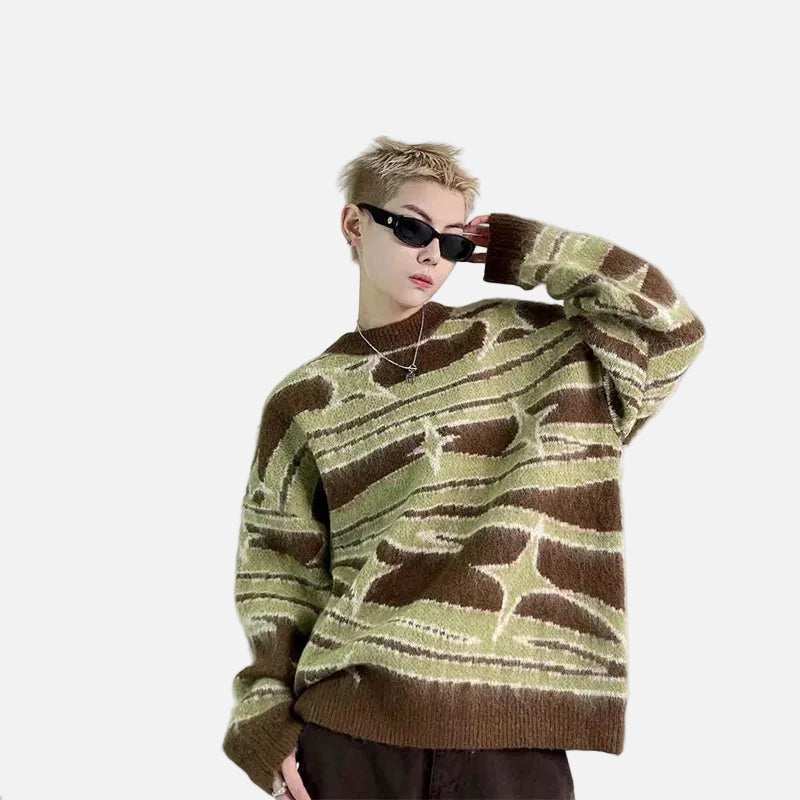 Star Cozy Warm Fuzzy Sweater