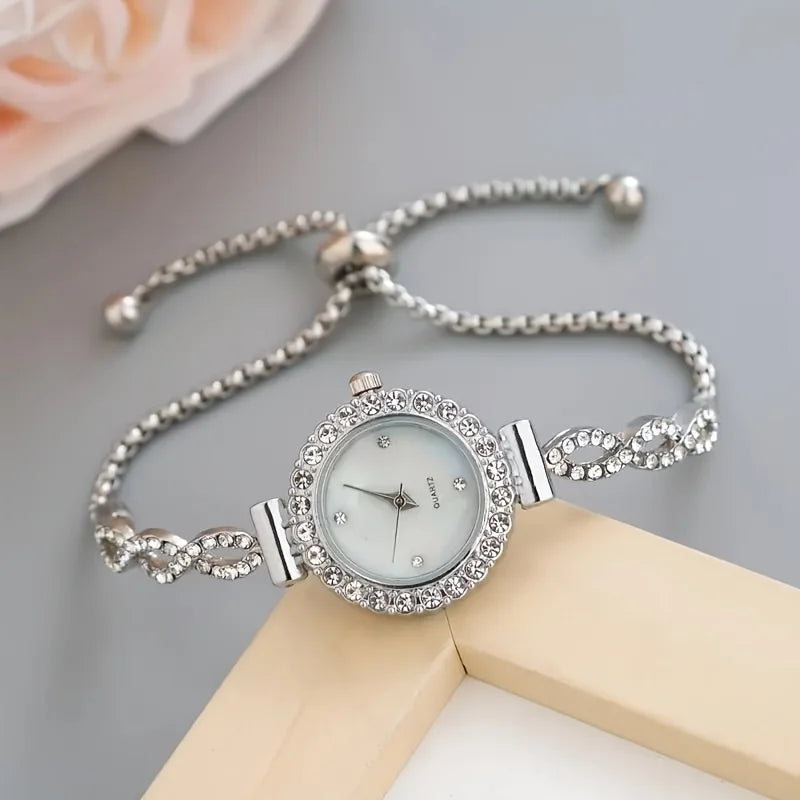 Rhinestone Quartz Watch