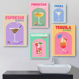 Colorful Cocktail Drinks Posters