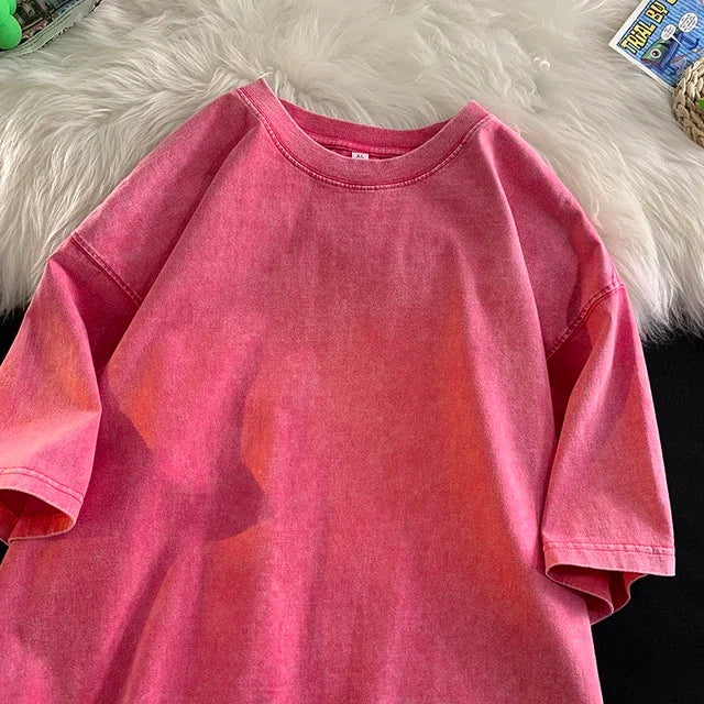 Vintage Acid Washed Oversized Y2K T-Shirt