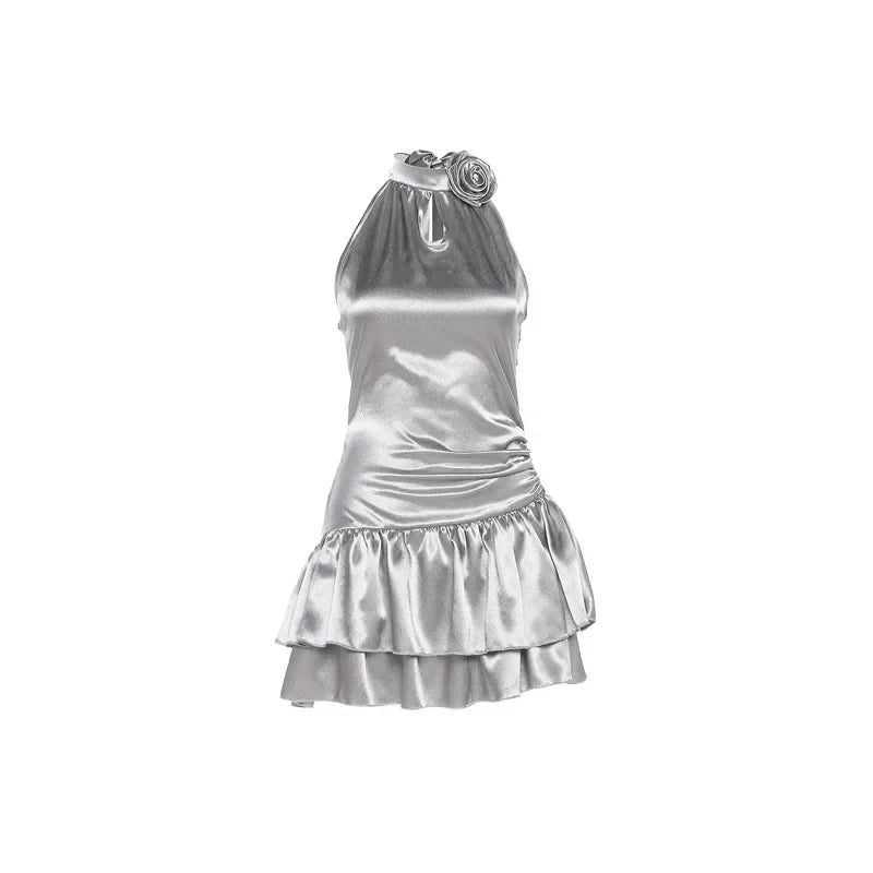 Cyperpunk Reflective Light Mini Dress