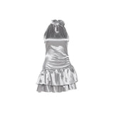 Cyperpunk Reflective Light Mini Dress