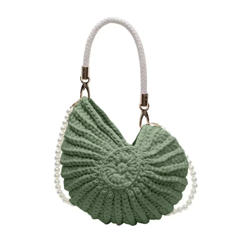 Handmade Shell Knitted Crochet Crossbody Shoulder Bag