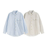Camisa suelta vintage a rayas