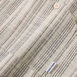 Camisa informal a rayas, suelta y estilo vintage