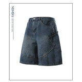 Vintage Denim Cargo Shorts