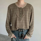 Casual Striped Long Sleeve T-Shirt