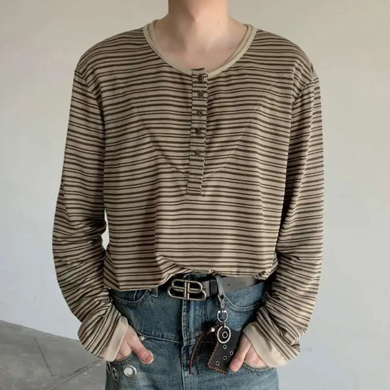 Casual Striped Long Sleeve T-Shirt