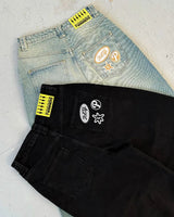 Embroidered Y2K Baggy Jeans