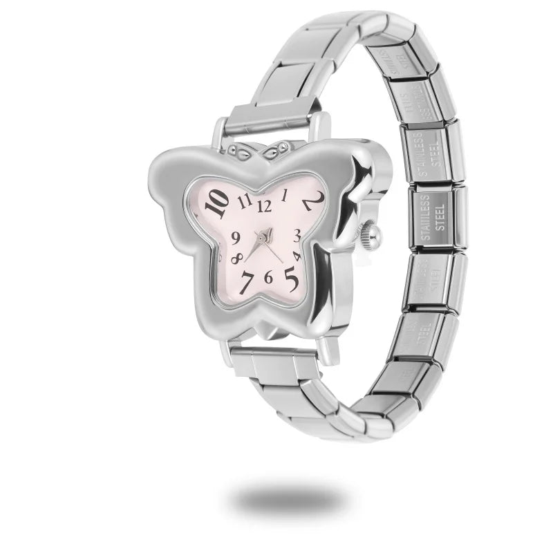 Italian Stainless Butterfly Watch