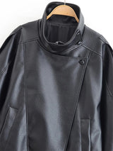 Women's Faux Leather Black Jacket