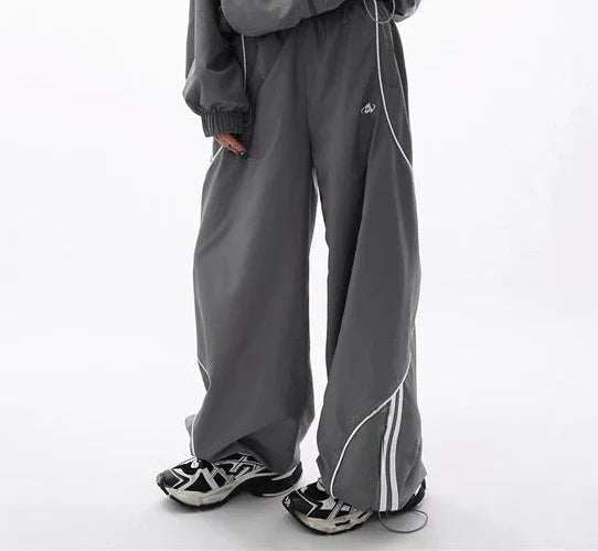 Sports Grey Loose Tracksuit