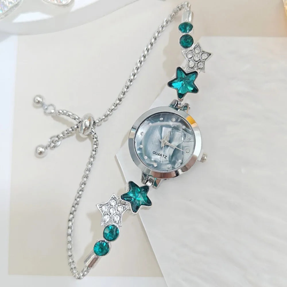 Elegant Rhinestone Bracelet Watch